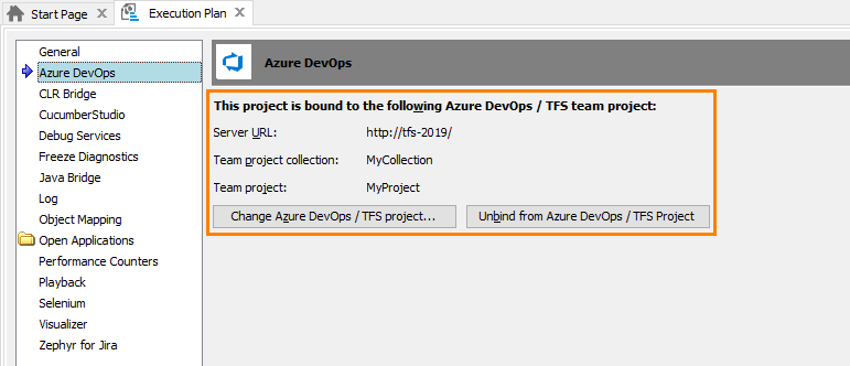 TestComplete Project Properties - Azure DevOps TestComplete Project Properties - Azure DevOps