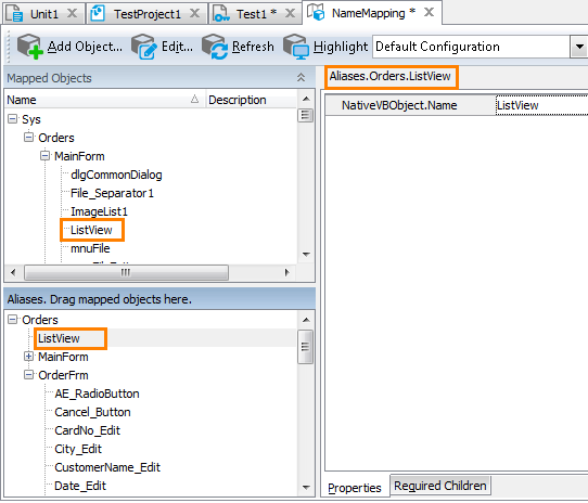 Sample Name Mapping for a Visual Basic application Sample Name Mapping for a Visual Basic application