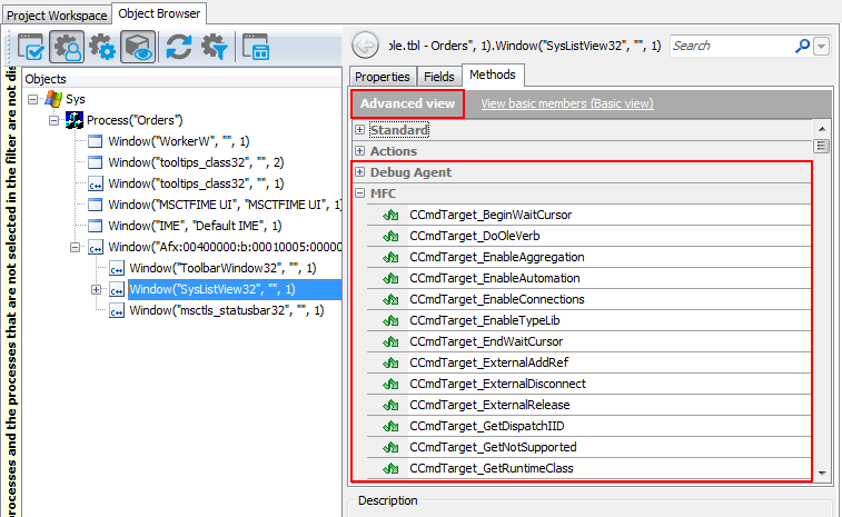 Native Methods of a Visual C++ SysListView32 Object in Object Browser Native Methods of a Visual C++ SysListView32 Object in Object Browser
