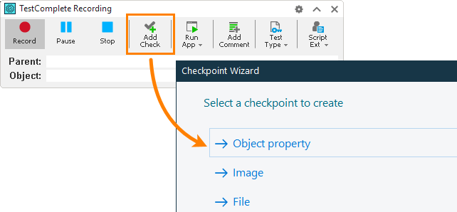 Testing Electron applications tutorial: Call the Checkpoint wizard Testing Electron applications tutorial: Call the Checkpoint wizard
