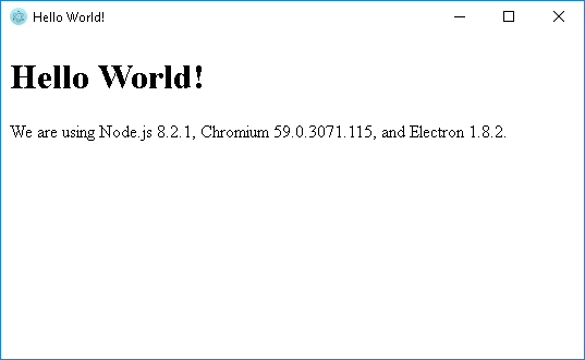 Testing Electron applications tutorial: The application main page Testing Electron applications tutorial: Application main page
