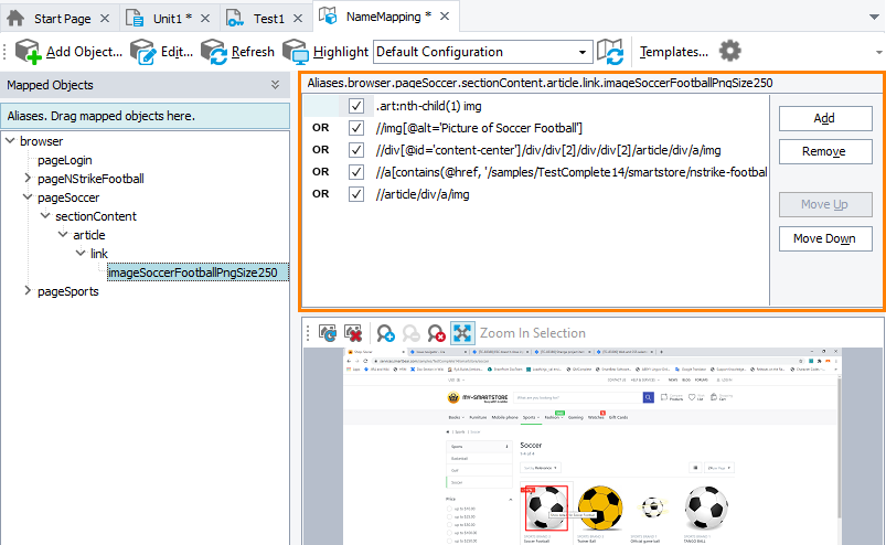 New Name Mapping criteria New Name Mapping criteria