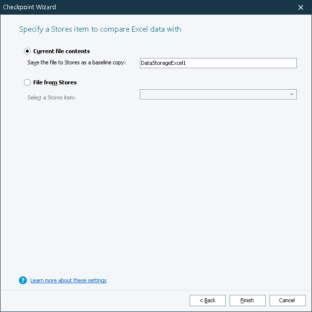 Excel Checkpoint: Specifying Baseline Data Excel Checkpoint: Specifying baseline data