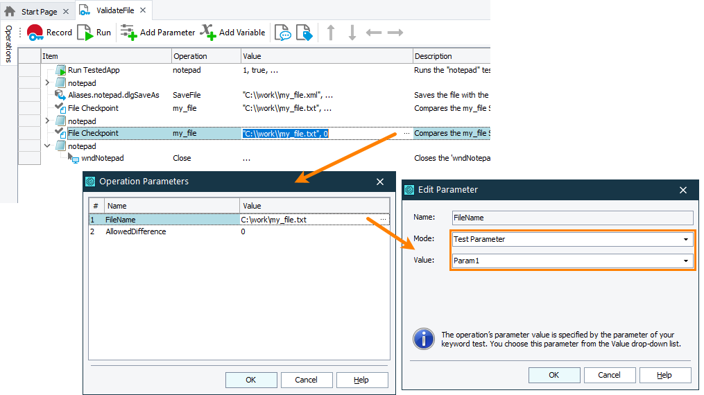 Parameterizing Checkpoint operation Parameterizing Checkpoint operation