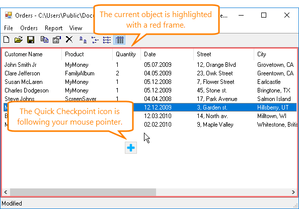 Quick Checkpoints: The Quick Checkpoints icon Quick Checkpoints: The Quick Checkpoints icon