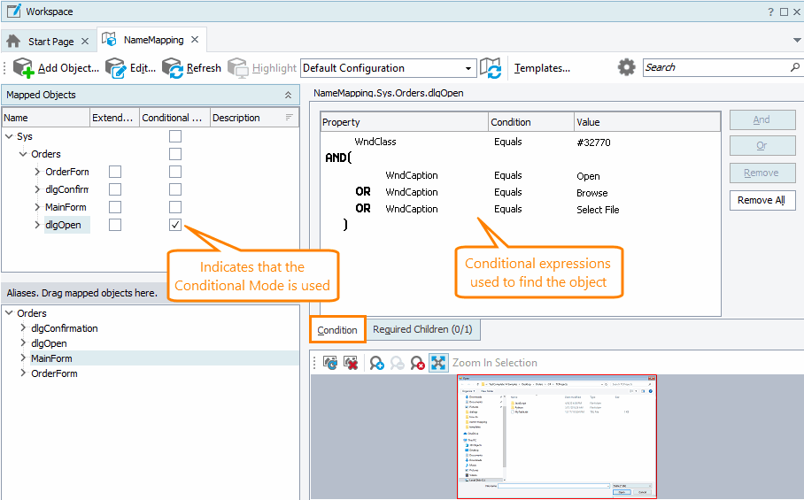 Conditional mapping criteria Conditional mapping criteria