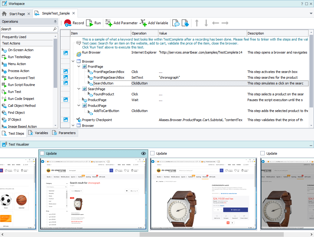 Test Visualizer Panel Test Visualizer Panel