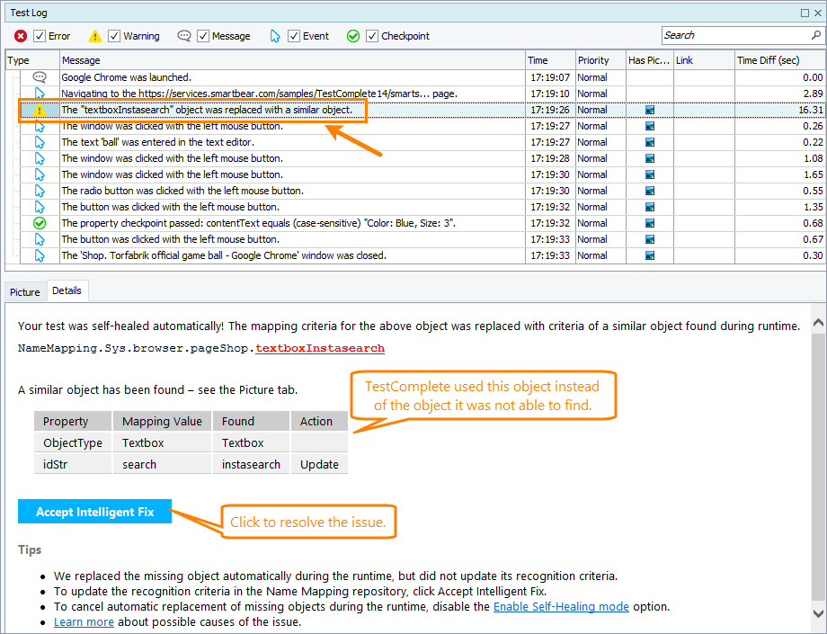 Resolve the warning by applying suggested fixes Resolve the warning by applying suggested fixes