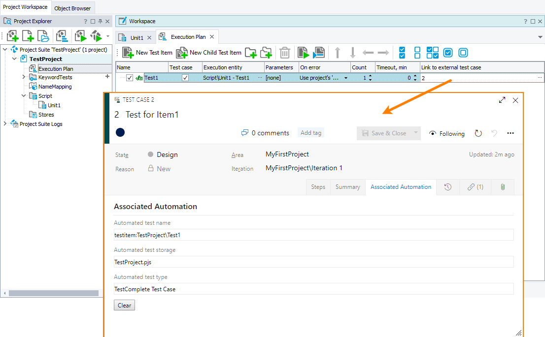 Automate test cases with TestComplete tests TestComplete integration with Visual Studio: Automate test cases with TestComplete tests