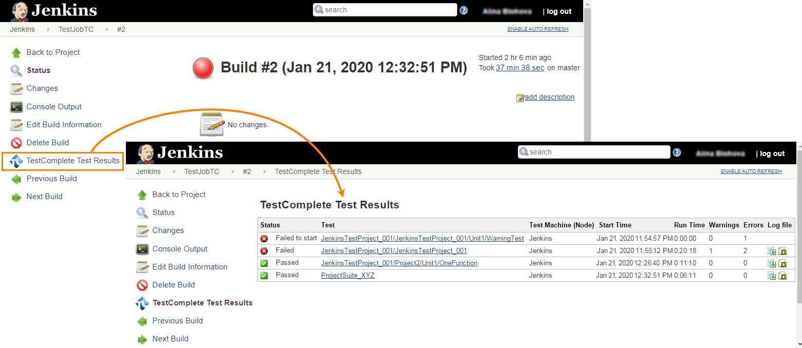 TestComplete test results in Jenkins TestComplete Jenkins integration: TestComplete test results in Jenkins