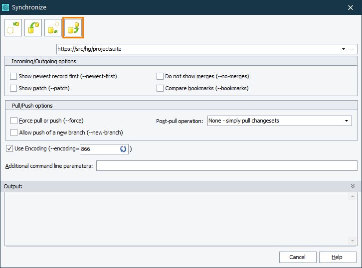 Pushing Changes via TestComplete Synchronize Dialog Pushing Changes via TestComplete Synchronize Dialog