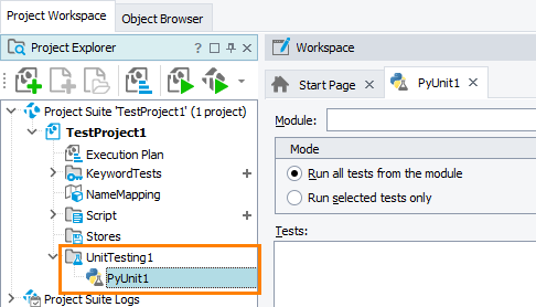 PyUnit Item PyUnit item