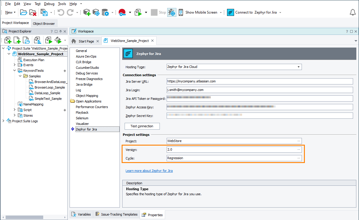 Specifying a Jira project’s release and test cycle to which test results will be published Specifying Jira project’s release and test cycle to which test results will be published