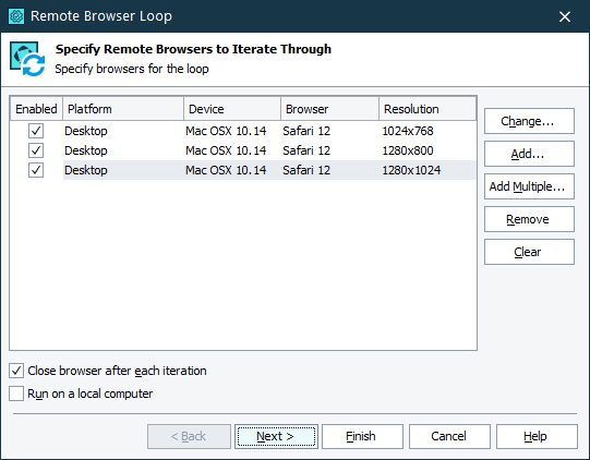 Remote environments added to the loop