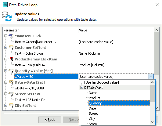 Updating Parameter's Value