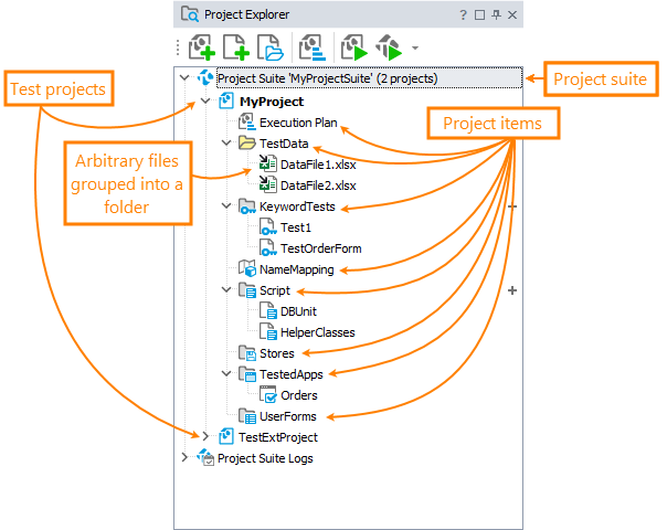 Project Explorer panel