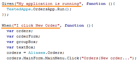 Test step link statements in JavaScript