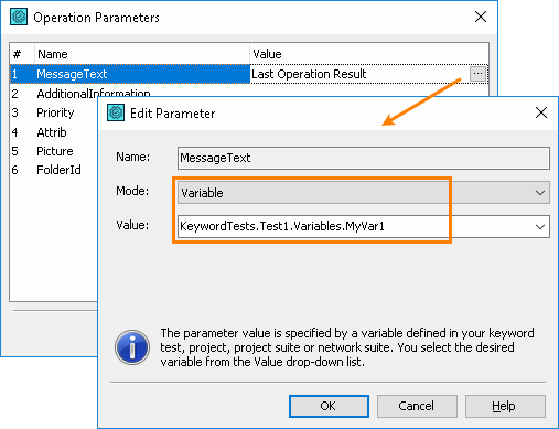 Properties of the Log Message Operation