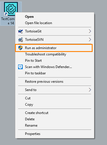 Shortcut Context Menu