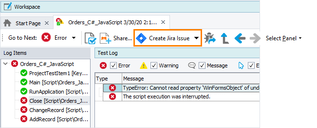 Create Jira Issue