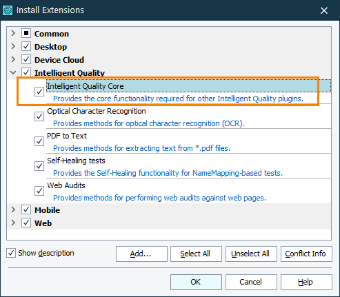 Enable the Intelligent Quality add-on