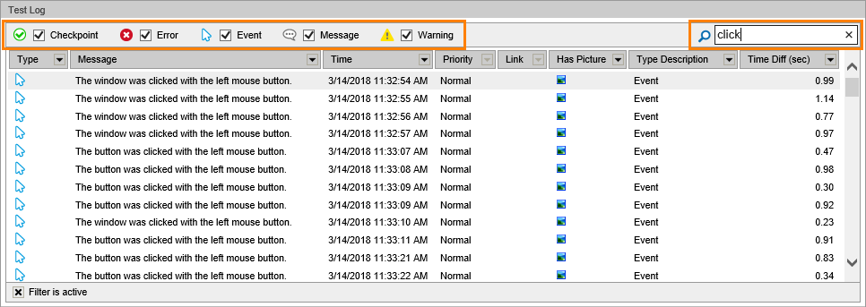 Functional testing with TestComplete: New filter options for logs exported to HTML and MHT files