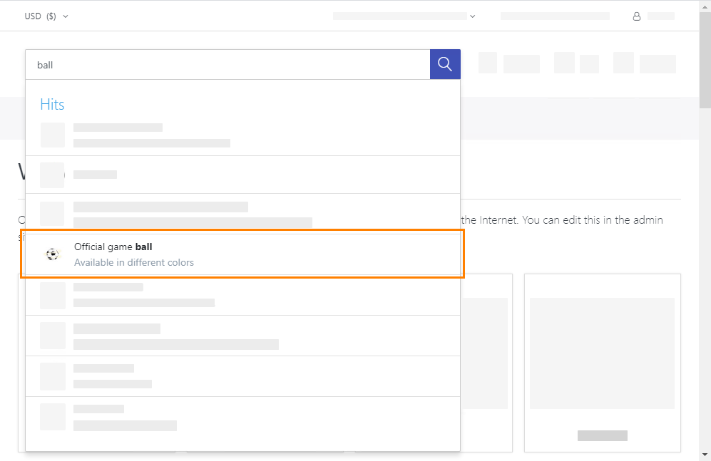 Select Official game ball item Getting Started with TestComplete (Web): Select Official game ball item