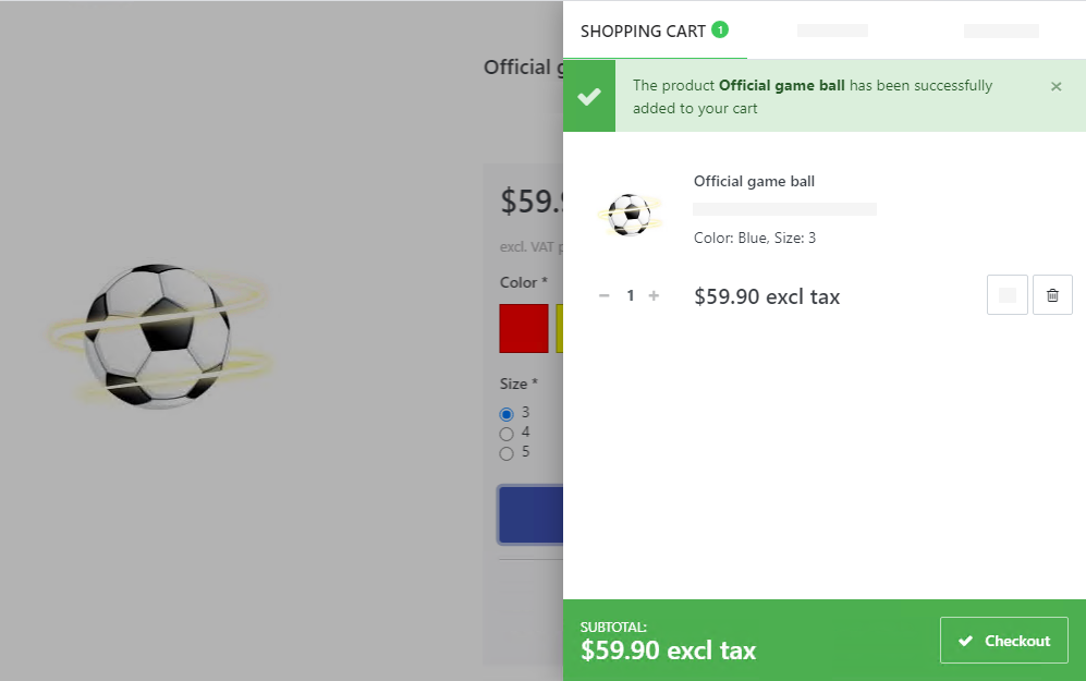 Item has been added to Shopping Cart Getting Started with TestComplete (Web): The item has been added to the Shopping Cart