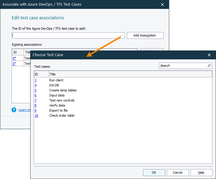 Linking TestComplete test cases to Azure DevOps test cases TestComplete integration with Azure DevOps: Linking TestComplete test cases to Azure DevOps test cases