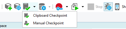 Clipboard Checkpoint on the Tools Toolbar