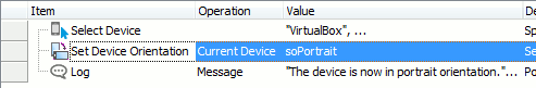 Simulating screen rotation from keyword tests