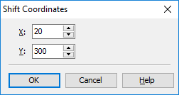 Shift Coordinates Dialog