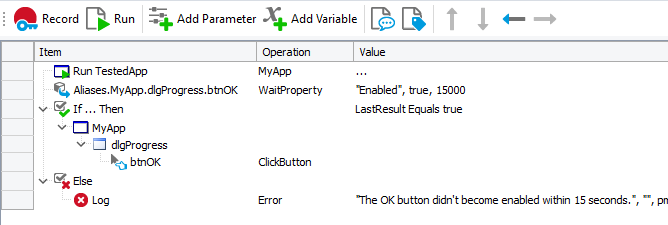 Using the WaitProperty method Using the WaitProperty method