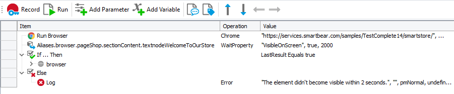 Using the WaitProperty method Using the WaitProperty method