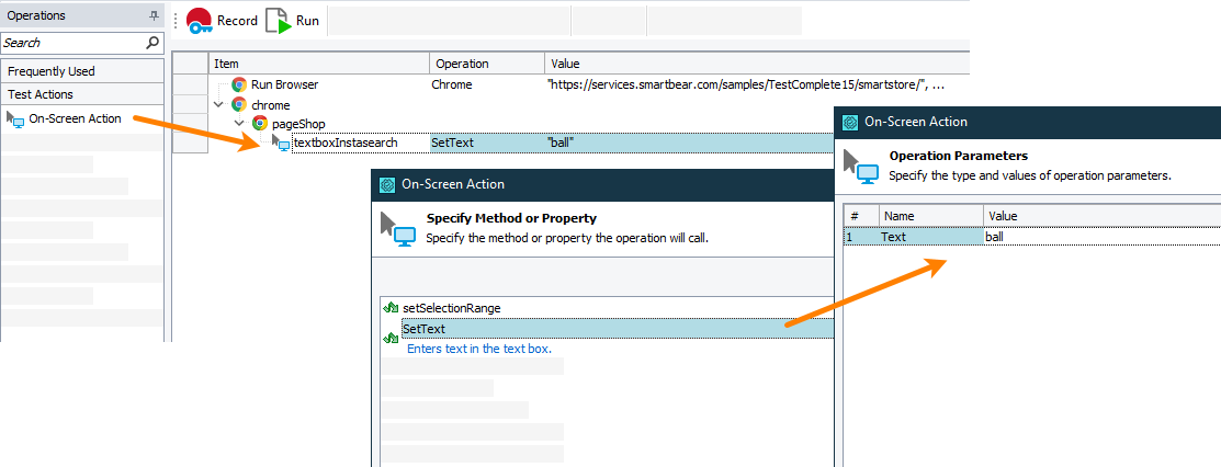 Entering text in a text edit control Entering text in a text edit