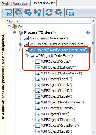 WPF object hierarchy when 'Simplified WPF object tree' is enabled WPF object hierarchy when 'Simplified WPF object tree' is enabled