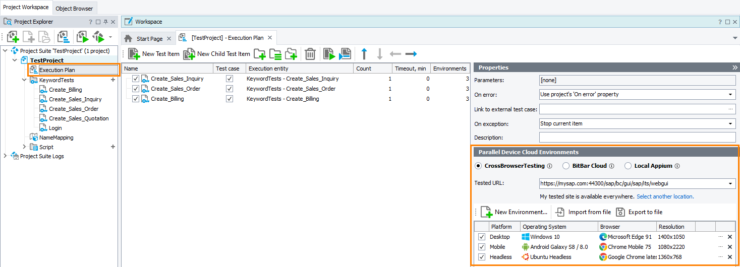 Running tests in remote environments Running tests in remote environments