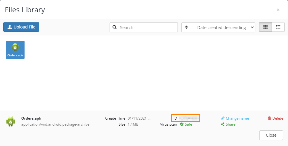 Getting the application ID Getting the application ID