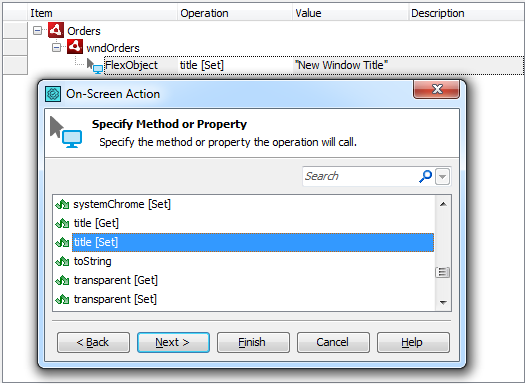 Setting a new value for an AIR object’s native property Setting a new value for an AIR object’s native property