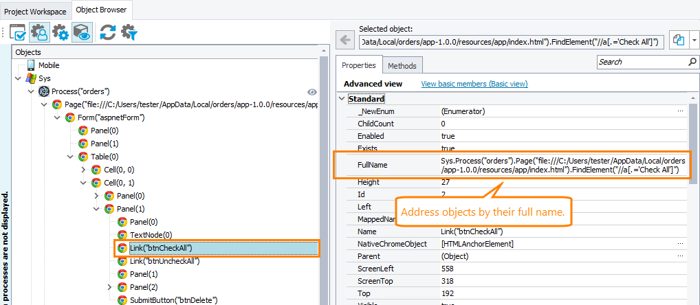 Testing Electron applications in TestComplete: Addressing Electron application GUI elements by their fullname Testing Electron applications in TestComplete: Addressing the Electron application GUI elements by their full name