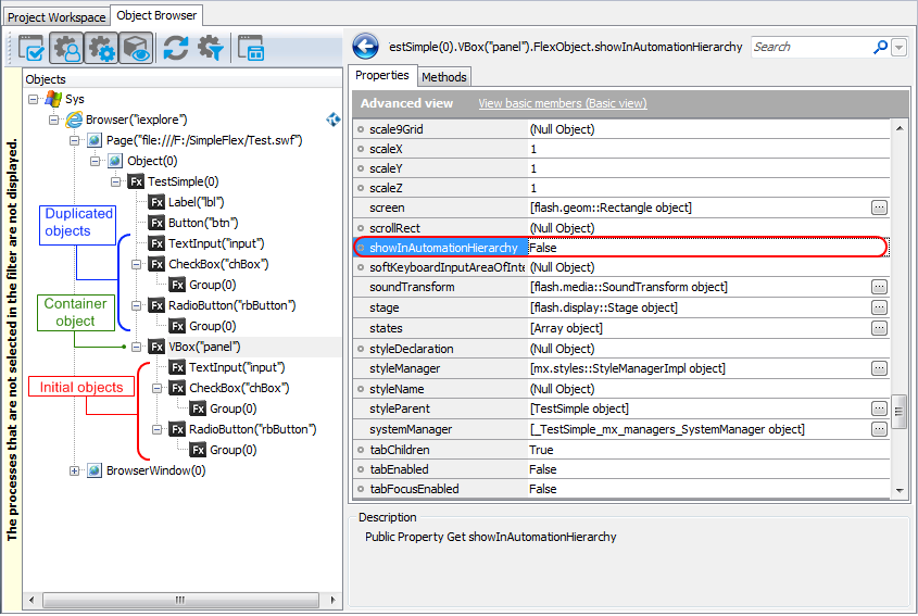 Duplicated objects in the object hierarchy of a Flex application Duplicated objects in the object hierarchy of a Flex application