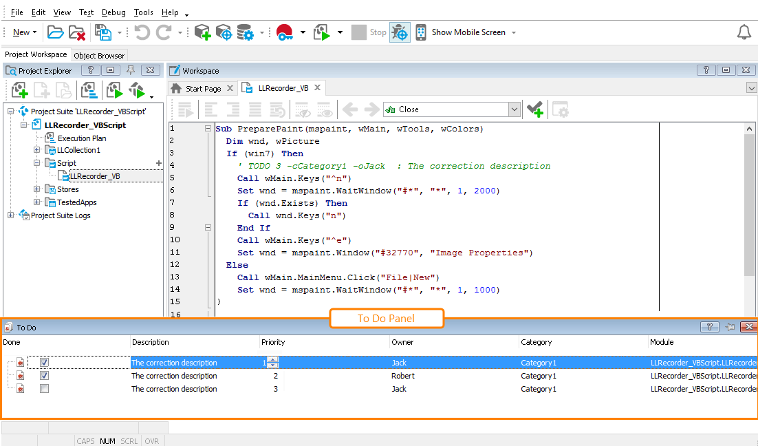To Do Panel To Do Panel