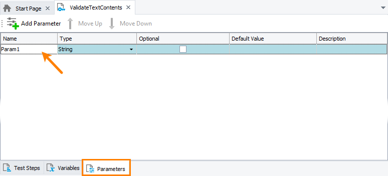 Creating a keyword test parameter Creating a keyword test parameter to parameterize a checkpoint