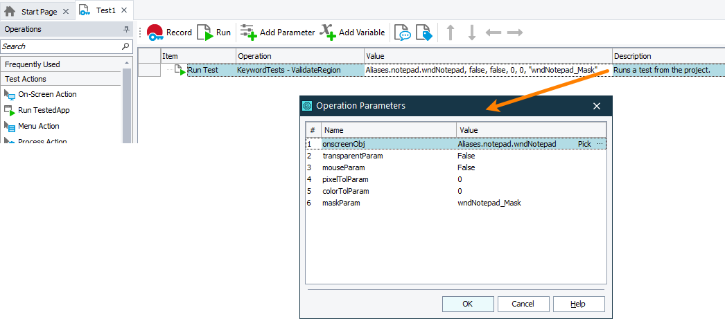 Setting a parameter value Setting parameter value