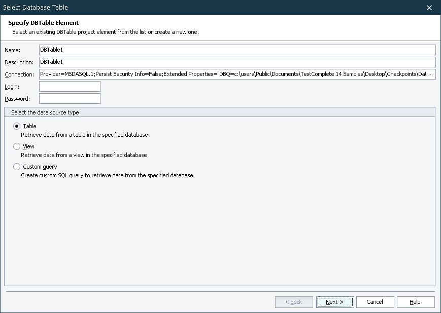 Element page Element page