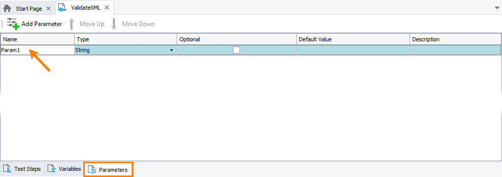 Creating a keyword test parameter Creating a keyword test parameter to parameterize a checkpoint