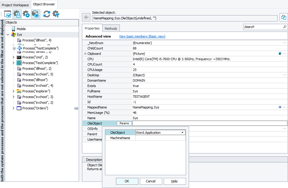Specifying Microsoft Word's COM object in the Object Browser Specifying Microsoft Word's COM object in Object Browser