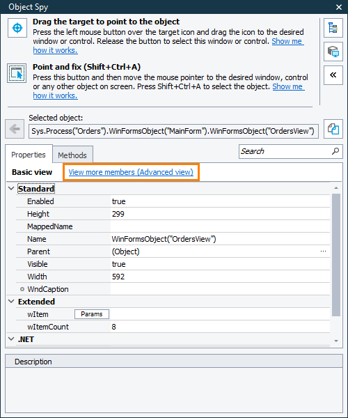Switching to Advanced view mode Switching to Advanced view mode