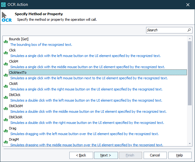 Select an action to simulate Select an action to simulate