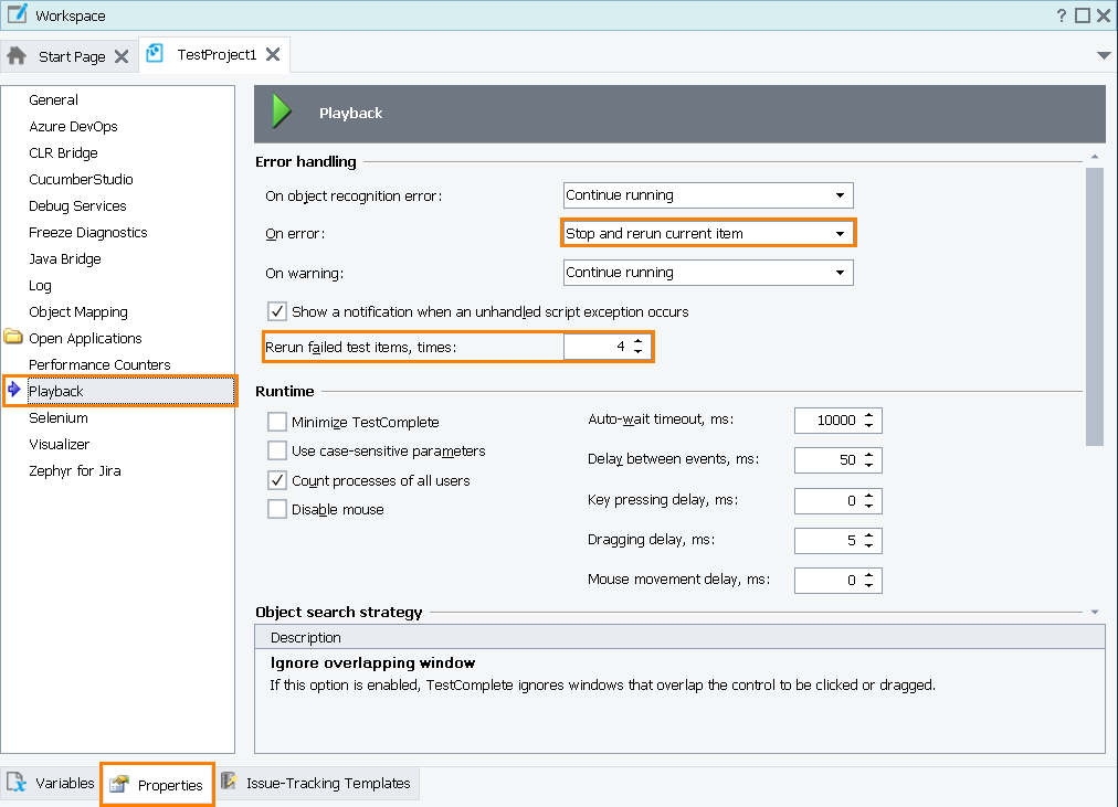 Set the On error property of the project to Stop and rerun current item Set the On error property of the project to Stop and rerun current item